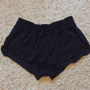 Lululemon black laser cut shorts